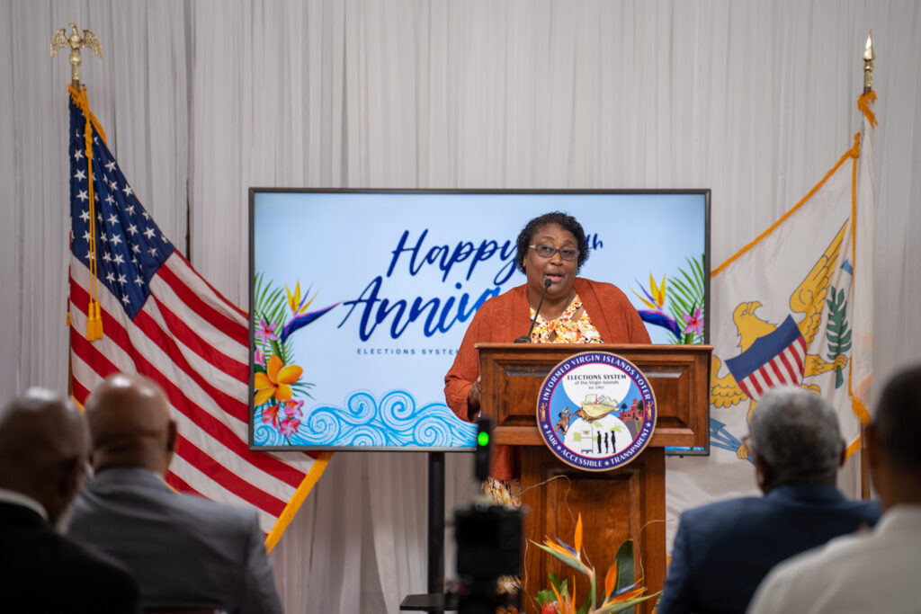 ESVI CONGRATULATES SUPERVISOR OF ELECTIONS CAROLINE F. FAWKES ON RECEIVING HONORARY DEGREE FROM UVI